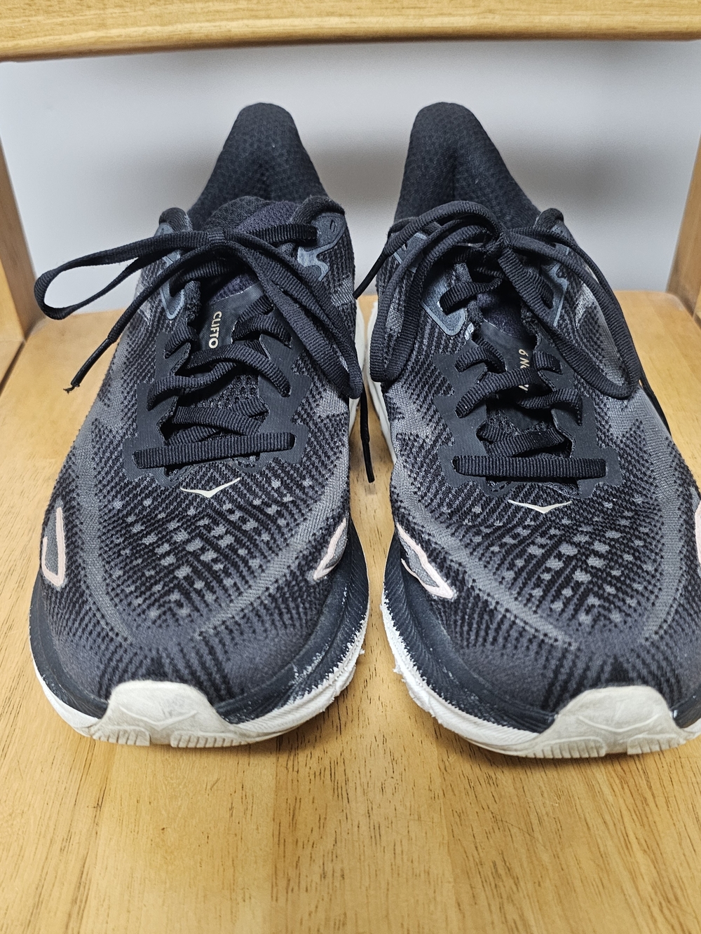 Hoka Black Running Walking Sneakers Athletic Clifton Womens Size 9.5 Comfortable - Picture 2 of 7